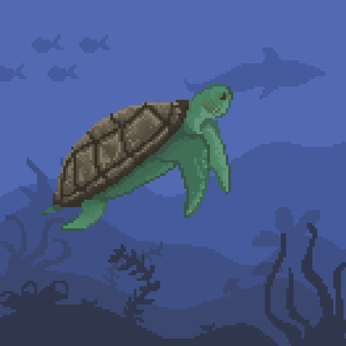 Pixel Turtle Animation
